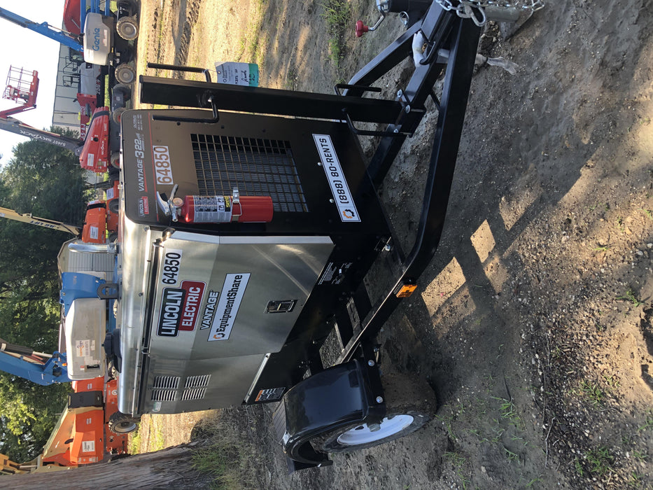 2020 Lincoln Electric Vantage 322 Welder Ready-Pak 3, w/ GPS & Decals (includes trailer, cable rack, fender light kit)