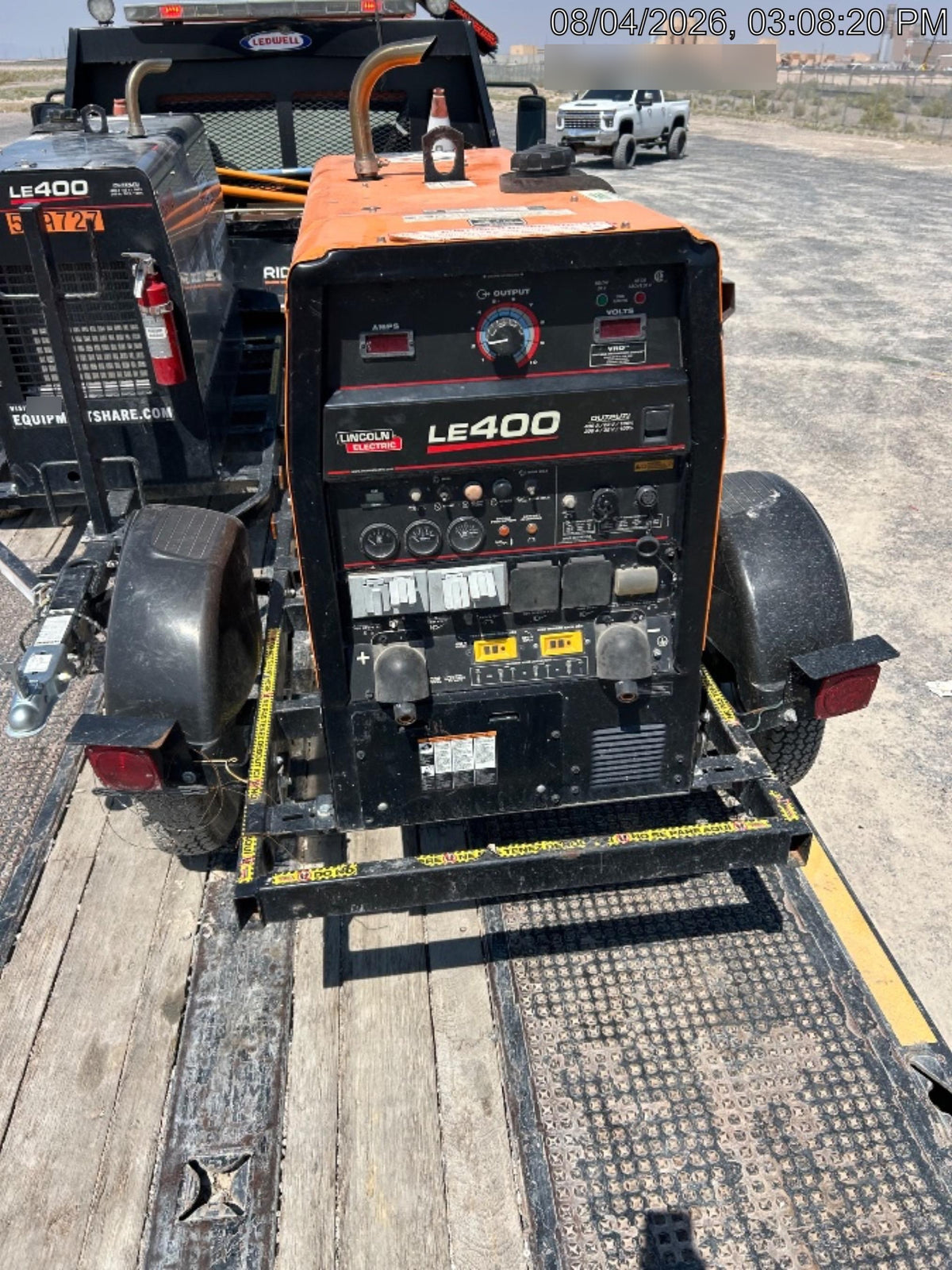2022 Lincoln Electric LE400 Kubota V1505, Trlr, Cable Rack, Light Kit, ES Decals, T3