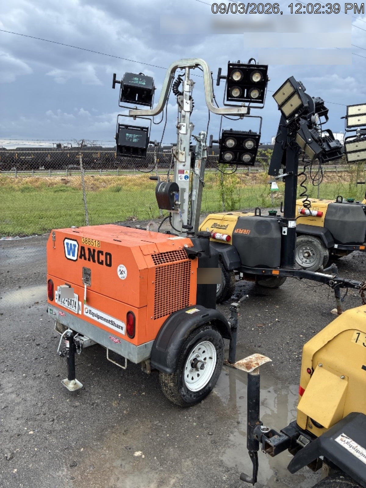 2024 Wanco WLTT-4MM4K Diesel, Deep Sea Controller, Shore Power Plug, Auto Start, (4) 350W LED Floodlights, 4kW Generator, 60 Gal Fuel Tank, 2" Ball, T3