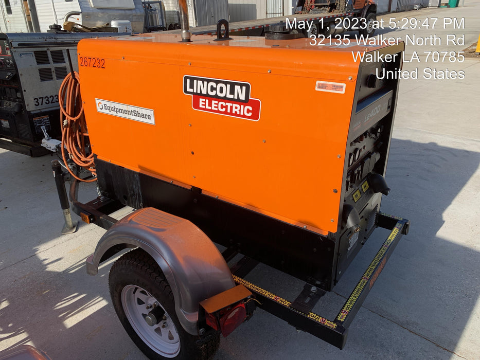 2022 Lincoln Electric LE400 Kubota V1505, Trlr, Cable Rack, Light Kit, ES Decals, T3