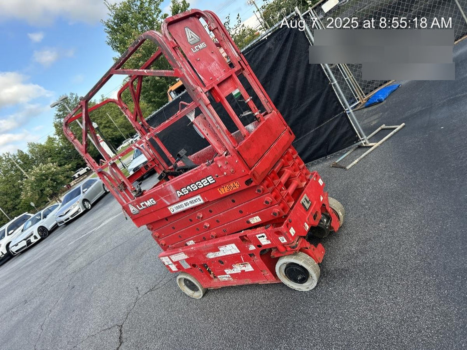 2021 Lgmg AS1932E Electric Drive, Solid Non Marking Tires, Dual Beacons