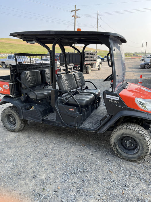 2022 Kubota RTV-X1140W-H Plastic Canopy, Windshield Acrylic Clear, LED Strobe Light, Wire Harness Kit, Back up Alarm