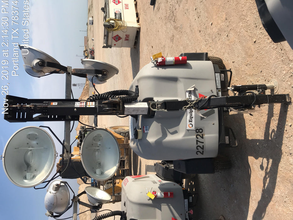 2019 Wacker Neuson LTV6L-MH Wacker Neuson LTV6L Mobile Light Tower w/Fuel Level Sensor Installed