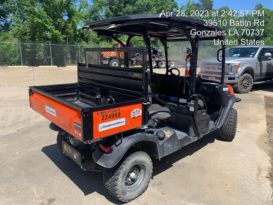 2022 Kubota RTV-X1140W-H Plastic Canopy, Windshield Acrylic Clear, LED Strobe Light, Wire Harness Kit, Back up Alarm
