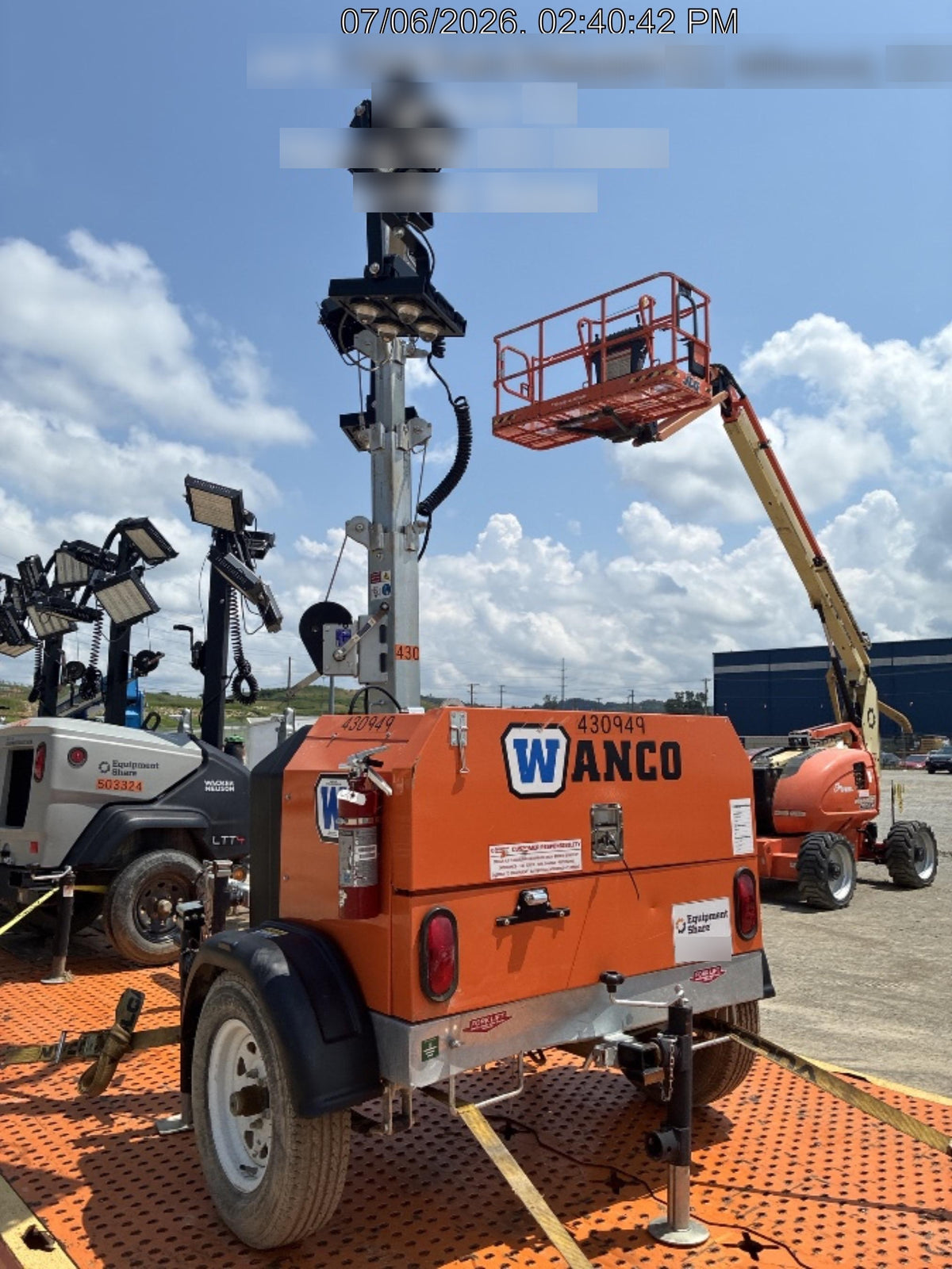 2024 Wanco WLTT-4MM4K Diesel, Deep Sea Controller, Shore Power Plug, Auto Start, (4) 350W LED Floodlights, 4kW Generator, 60 Gal Fuel Tank, 2" Ball, T3