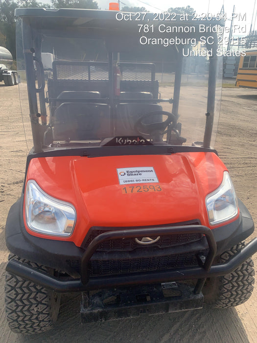 2021 Kubota RTV-X1140W-H Plastic Canopy, Windshield Acrylic Clear, LED Strobe Light, Wire Harness Kit, Back up Alarm