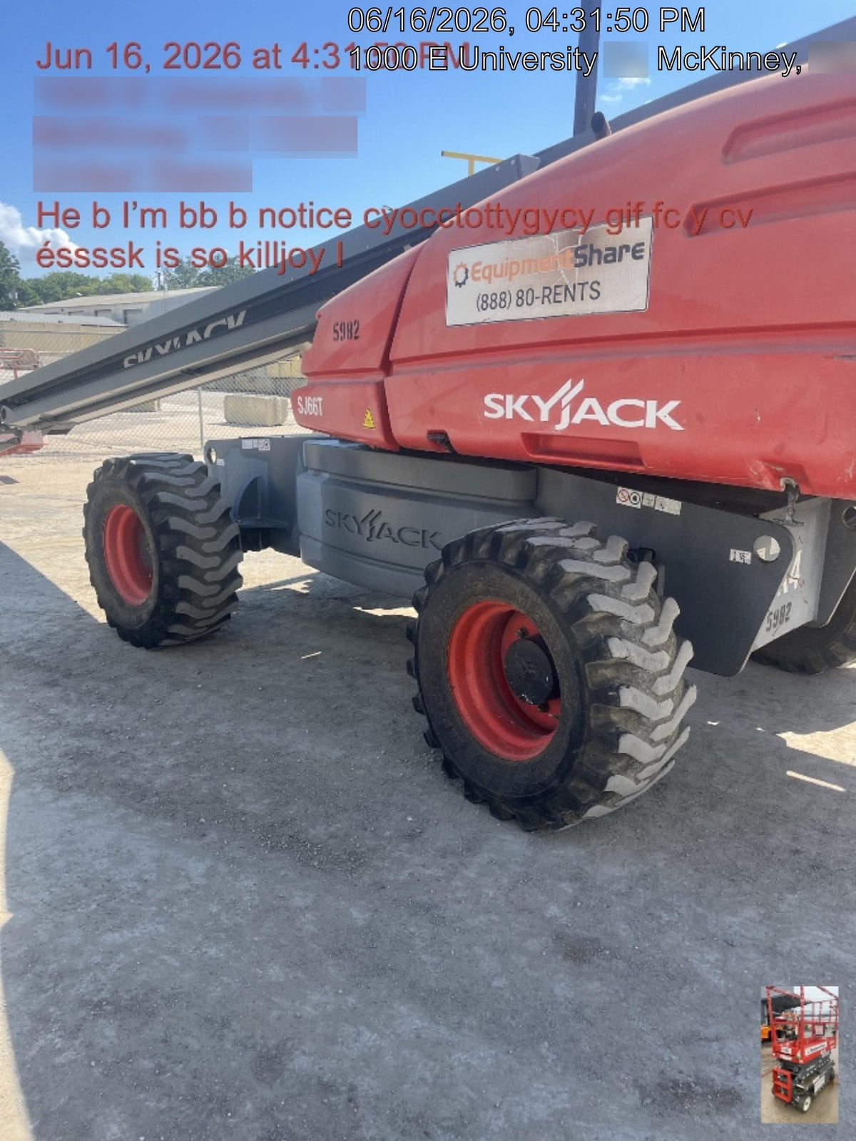 2017 SKYJACK SJ66T