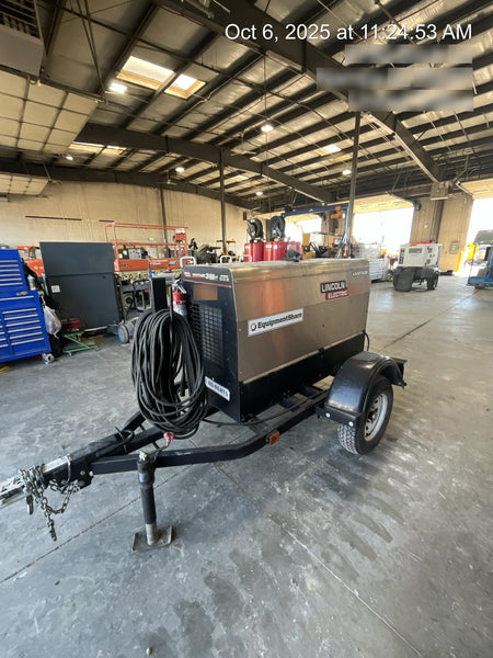 2019 Lincoln Electric Vantage 322 Ready-Pak 3, Two Wheel Trailer, Fender and Light Kit, Cable Rack