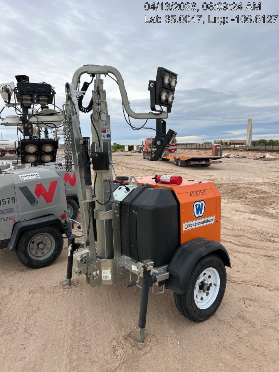 2024 Wanco WLTT-4MM4K Diesel, Deep Sea Controller, Shore Power Plug, Auto Start, (4) 350W LED Floodlights, 4kW Generator, 60 Gal Fuel Tank, 2" Ball, T3
