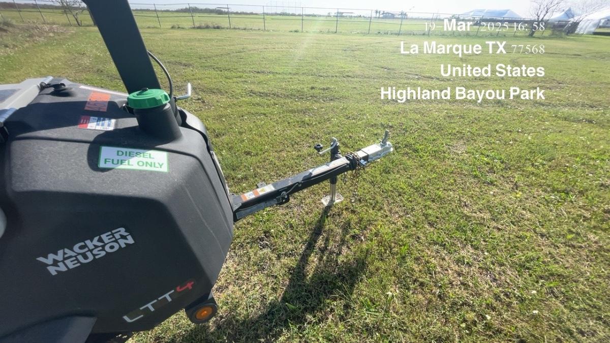 2024 Wacker Neuson LTT4 Diesel, Kohler KDW702, Deep Sea Controller, Auto Start, LED 320W, Bypass Outlet, T3