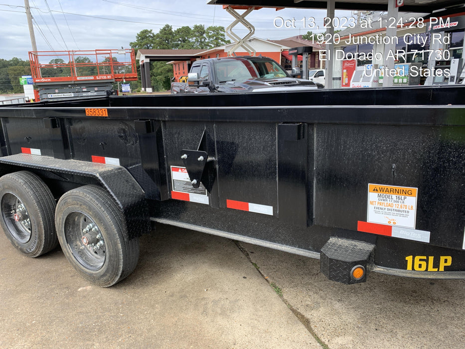2024 BIG TEX TRAILER 16LP - 16' Bumper Pull Dump Trailer