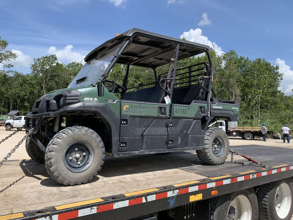 2019 Kawasaki Mule PRO-DXT Standard Options, Backup Alarm, Beacon, Plastic Hard Top, Poly Windshield, Horn Kit