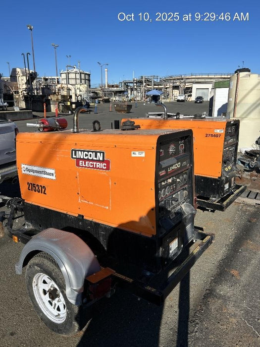 2022 Lincoln Electric LE400 Kubota V1505, Trlr, Cable Rack, Light Kit, ES Decals, T3