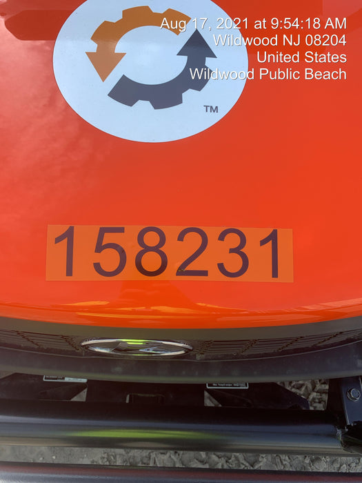 2021 Kubota RTV-X1140W-H Plastic Canopy, Windshield Acrylic Clear, LED Strobe Light, Wire Harness Kit, Back up Alarm