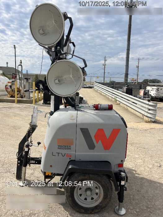 2019 Wacker Neuson LTV6L-MH Wacker Neuson LTV6L Mobile Light Tower w/Fuel Level Sensor Installed