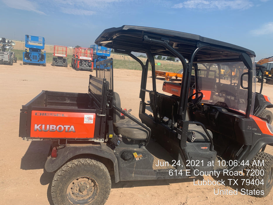 Kubota RTV-X1140W-H Canopy, 4-Seater, Diesel, Windshield Acrylic Clear, LED Strobe, Backup Alarm