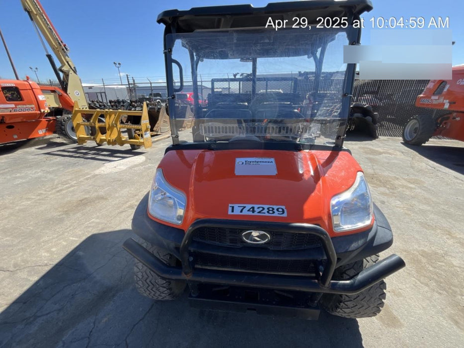 2021 Kubota RTV-X1140W-H Plastic Canopy, Windshield Acrylic Clear, LED Strobe Light, Wire Harness Kit, Back up Alarm