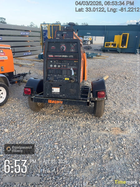 2021 Lincoln Electric Vantage 322 Vantage 322 Ready Pak 3 w/ Decals, ORANGE (includes trailer, cable rack, fender light kit) NO Telematics