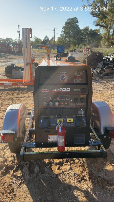 2022 Lincoln Electric LE400 Kubota V1505, Trlr, Cable Rack, Light Kit, ES Decals, T3