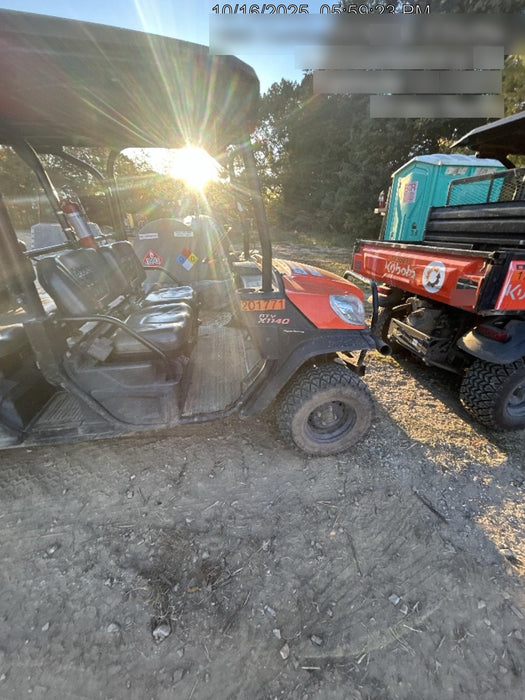 2022 Kubota RTV-X1140W-H Plastic Canopy, Windshield Acrylic Clear, LED Strobe Light, Wire Harness Kit, Back up Alarm