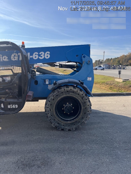 2018 Genie GTH-636 Genie GTH-636 w/Open ROPS, Solid Tires, Work Light/Beacon, 48" Carriage and Forks