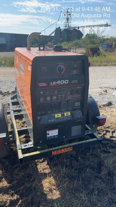 2022 Lincoln Electric LE400 Kubota V1505, Trlr, Cable Rack, Light Kit, ES Decals, T3