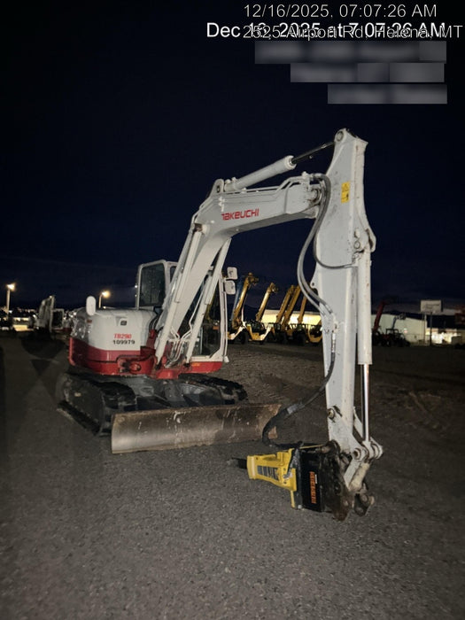 2020 Takeuchi TB290C Cab/Heat/Air, Rubber Tracks, Manual TAG QC