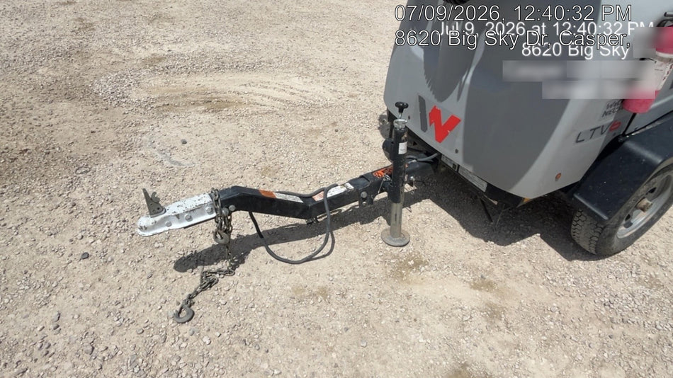 2019 Wacker Neuson LTV6L-MH Mobile Light Tower w/Fuel Level Sensor Installed