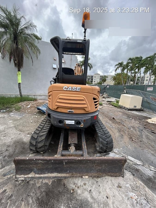 2018 Case CX37C ROPS, LONG ARM, RUBBER TRACKS, AUX HYD