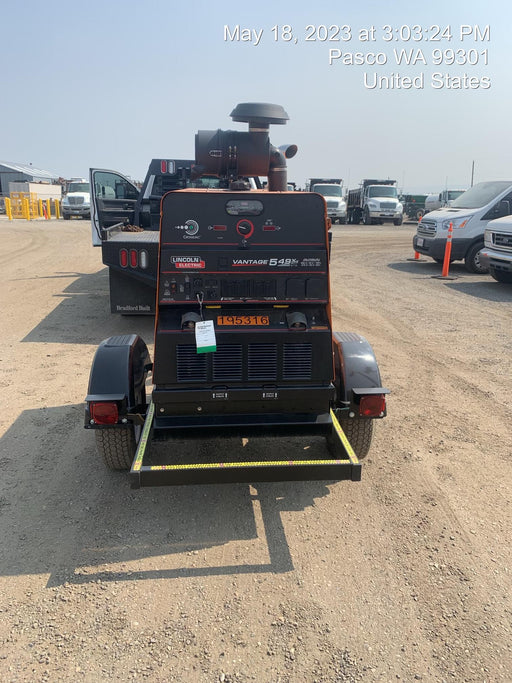 2021 Lincoln Electric Vantage 549X Ready Pak 3, ORANGE (includes trailer, cable rack, fender light kit)