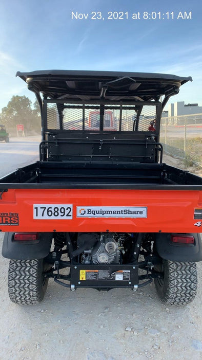 2021 Kubota RTV-X1140W-H Plastic Canopy, Windshield Acrylic Clear, LED Strobe Light, Wire Harness Kit, Back up Alarm