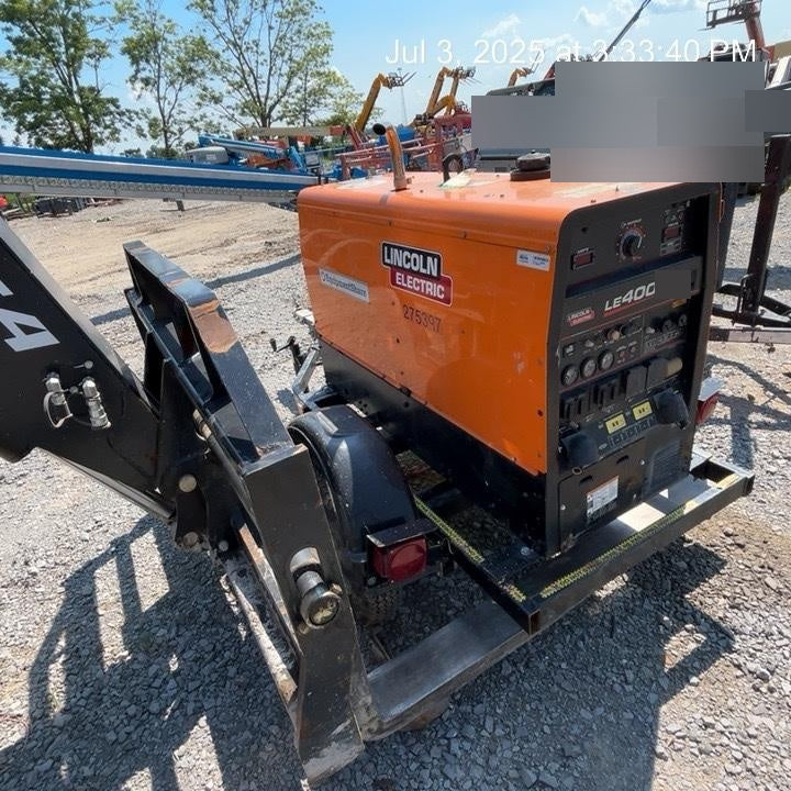 2022 Lincoln Electric LE400 Kubota V1505, Trlr, Cable Rack, Light Kit, ES Decals, T3