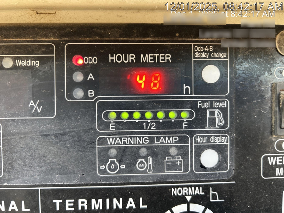 2020 Multiquip DLW400ESA4 400 amp Welder, 14kW, 120/240V, T4F Kubota, Trailer