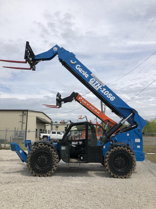 2018 Genie GTH-1056 Genie GTH-1056 w/Enclosed Cab w/HVAC, Work Lights, Solid Tires, Beacon, 60" Carriage and Forks