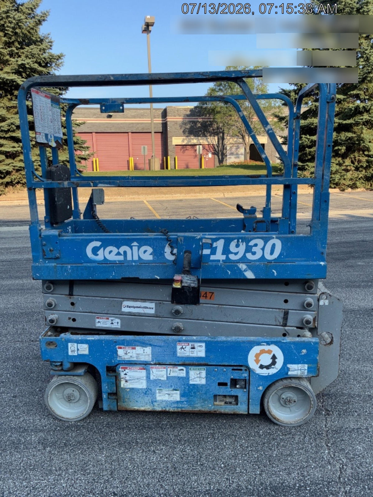 2017 Genie GS-1930 Genie GS1930 Scissor Lift
