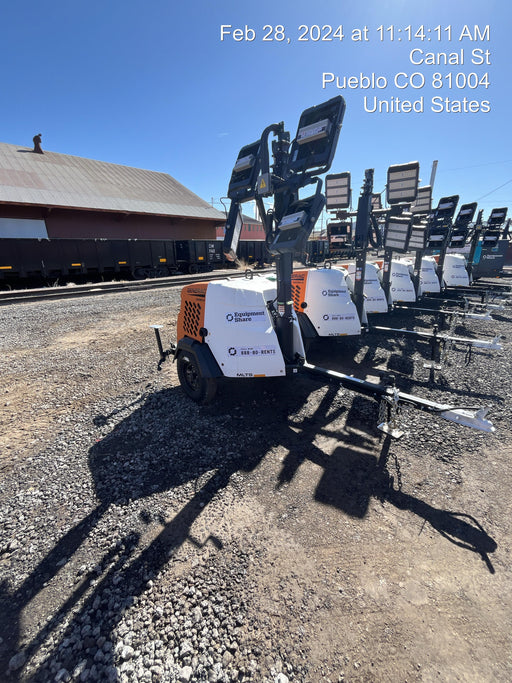 2023 Generac MLT2 Diesel, Flex Switch 120V Input, Powerzone Controller, 
(4) 320W LED Lights, 4kW Generator, 39.9 Gal Fuel Tank, 2" Ball, T3