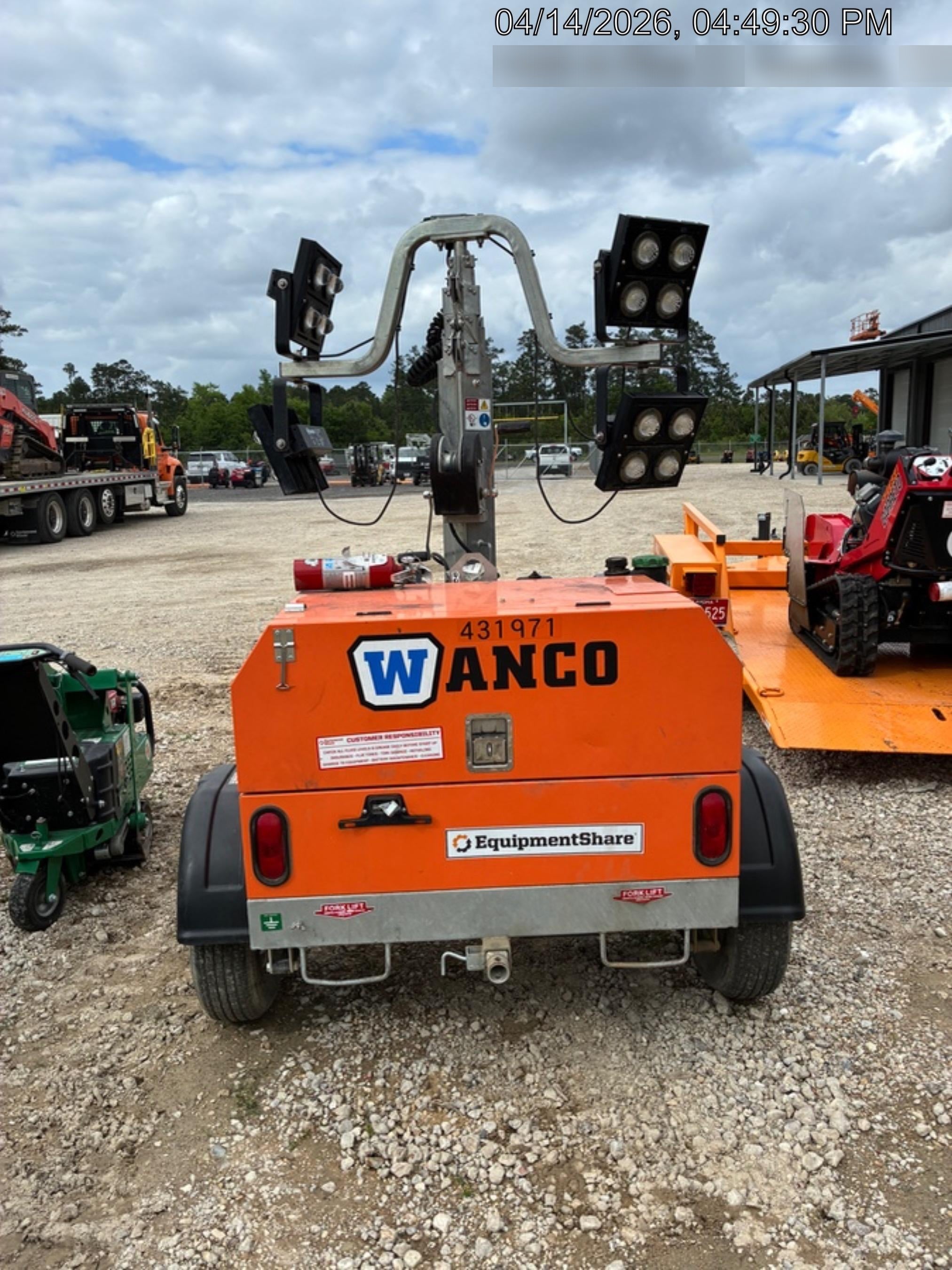 2024 Wanco WLTT-4MM4K Diesel, Deep Sea Controller, Shore Power Plug, Auto Start, (4) 350W LED Floodlights, 4kW Generator, 60 Gal Fuel Tank, 2" Ball, T3