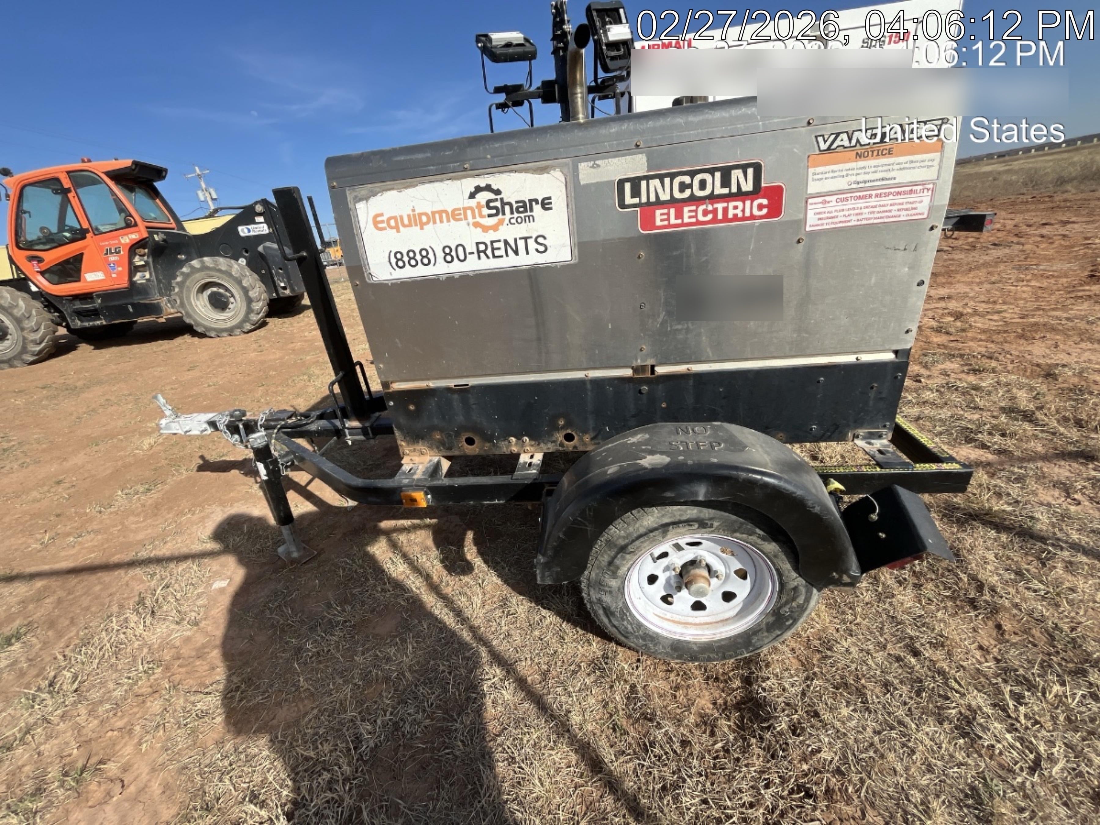 Lincoln Electric Vantage 322 Lincoln Vantage 322 Welder Ready Pak 3 - Vantage 322, Trailer