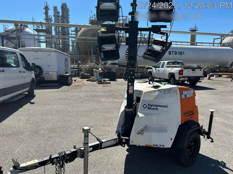 2023 Generac MLT2 Diesel, Flex Switch 120V Input, Powerzone Controller, 
(4) 320W LED Lights, 4kW Generator, 39.9 Gal Fuel Tank, 2" Ball, T3