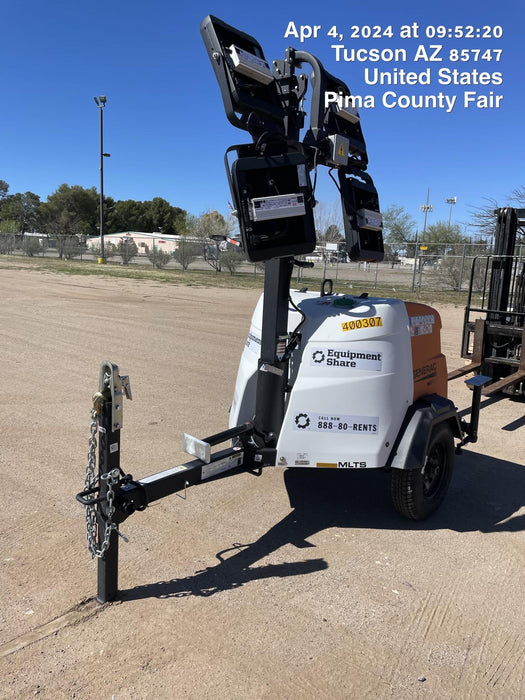 2024 Generac MLT2 Diesel, Flex Switch 120V Input, Powerzone Controller, 
(4) 320W LED Lights, 4kW Generator, 39.9 Gal Fuel Tank, 2" Ball, T3