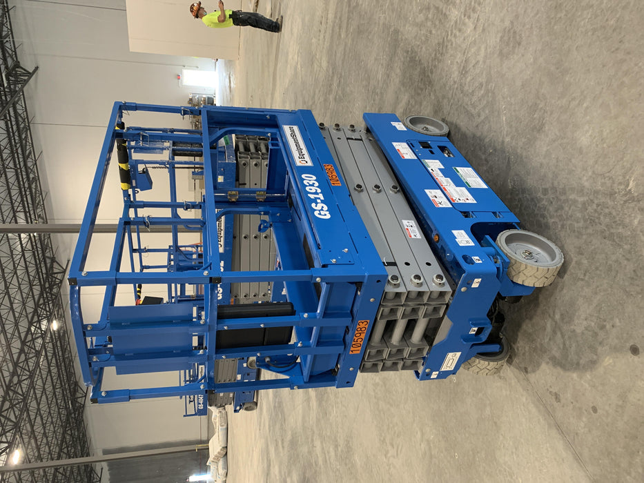 2020 Genie GS-1930 Solid Non Marking Tires, Beacon, Folding rails with half height swing gate