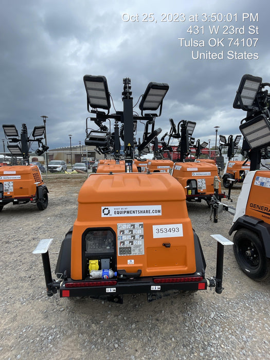 2023 Generac MLT2 Diesel, Flex Switch 120V Input, Powerzone Controller, (4) 320W LED Lights, 4kW Generator, 39.9 Gal Fuel Tank, 2" Ball, T3