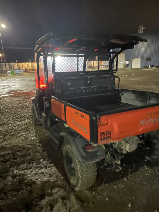 2022 Kubota RTV-X1140W-H Plastic Canopy, Windshield Acrylic Clear, LED Strobe Light, Wire Harness Kit, Back up Alarm
