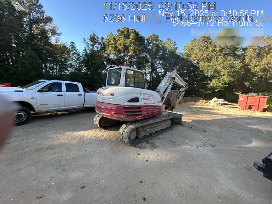 2019 Takeuchi TB290 Takeuchi TB290 Cab/Heat/AC w/Rubber Tracks, Auxiliary Hydraulics, Dozer Blade, Manual QC