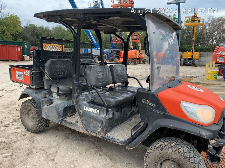 2022 Kubota RTV-X1140W-H Plastic Canopy, Windshield Acrylic Clear, LED Strobe Light, Wire Harness Kit, Back up Alarm