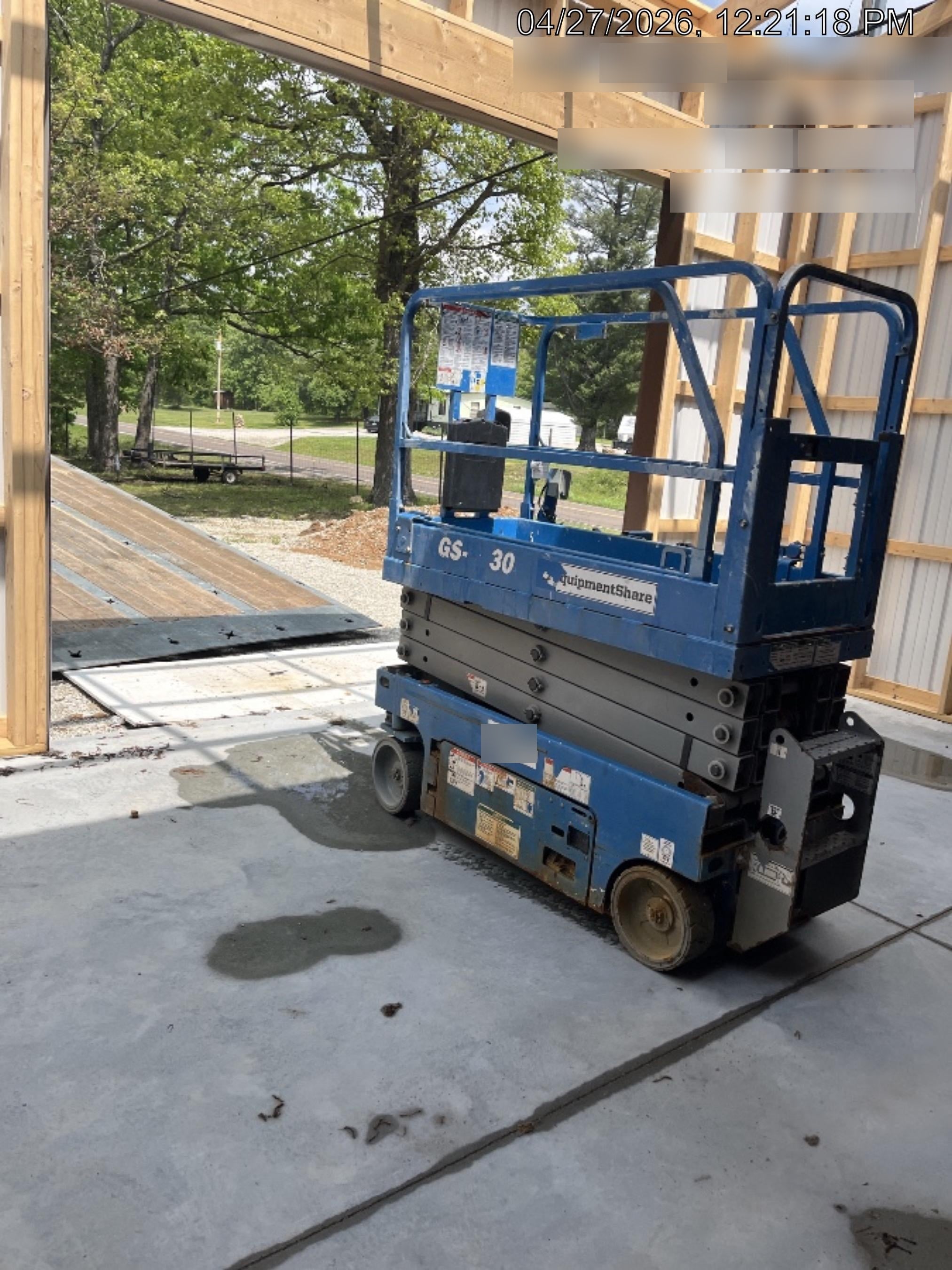 2020 Genie GS-1930 Solid Non Marking Tires, Beacon, Folding rails with half height swing gate
