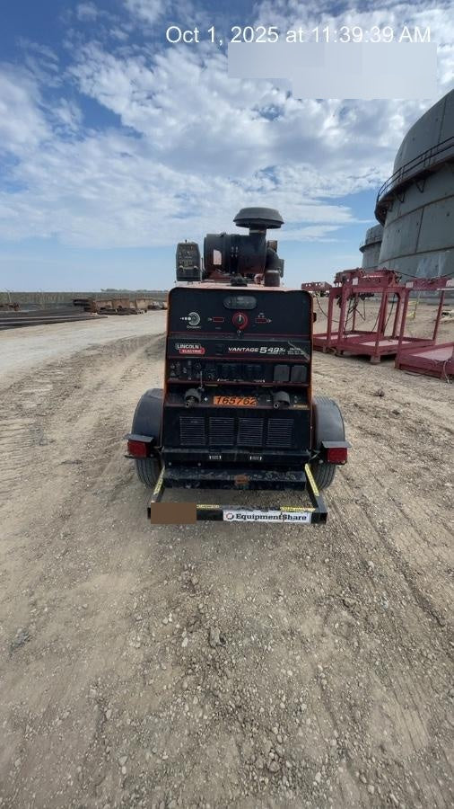 2021 Lincoln Electric Vantage 549X Ready Pak 3, ORANGE (includes trailer, cable rack, fender light kit)