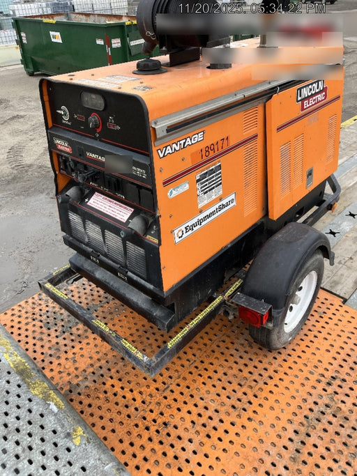 2021 Lincoln Electric Vantage 549X Ready Pak 3, ORANGE (includes trailer, cable rack, fender light kit)