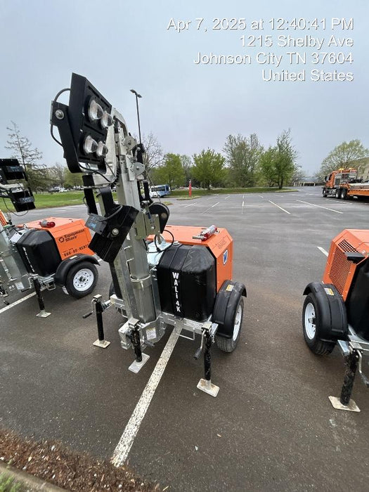 2024 Wanco WLTT-4MM4K Diesel, Mitsubishi L2E, 9.0HP @1800 rpm, Deep Sea Controller, Shore Power Plug, Auto Start, (4) 350W LED Floodlights, 4kW Generator, 60 Gal Fuel Tank, 2" Ball, T3