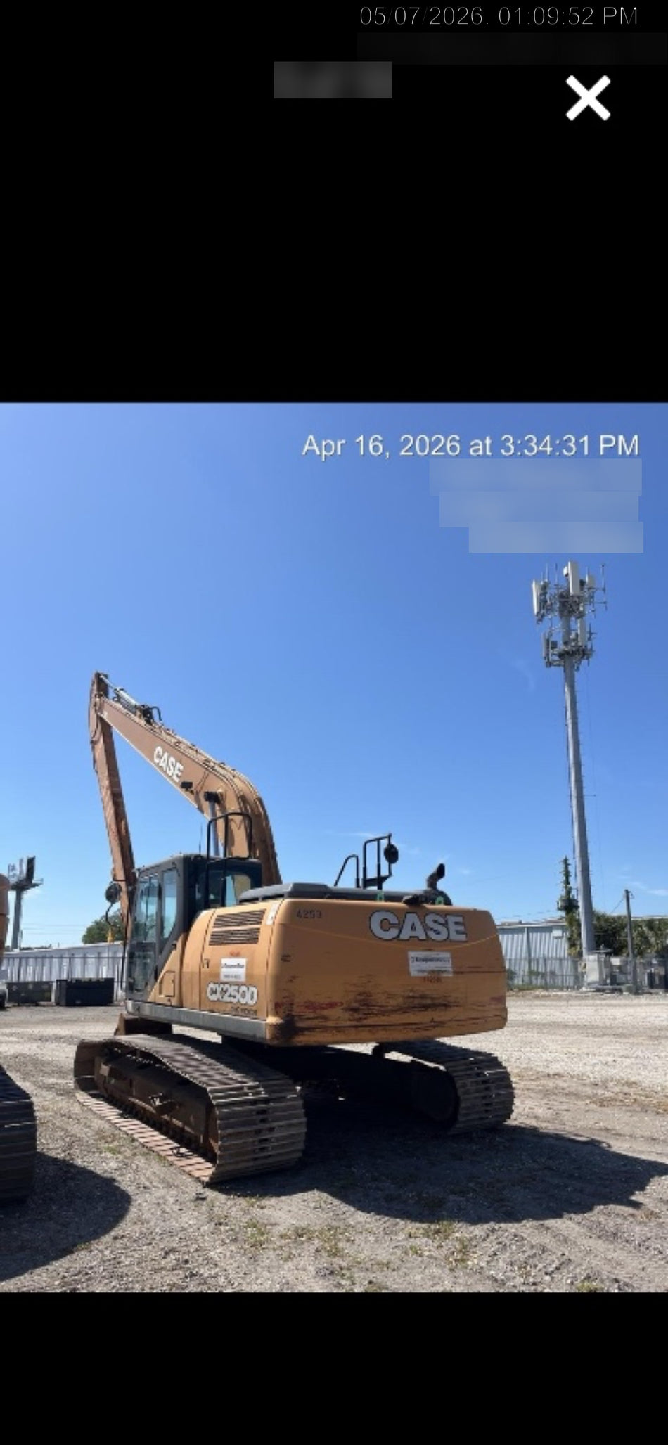 2018 CASE CX250D LR